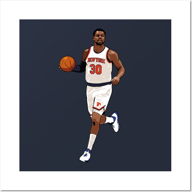 Julius Randle Vector Dribble Wall Art by qiangdade